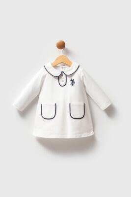 U.S. Polo Assn. %100 Pamuk, Pike,  Kız Bebek Elbise - 7