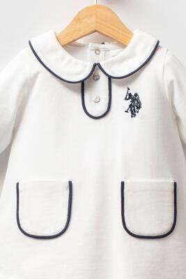 U.S. Polo Assn. %100 Pamuk, Pike,  Kız Bebek Elbise - 8