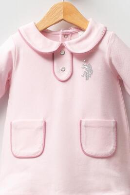 U.S. Polo Assn. %100 Pamuk, Pike,  Kız Bebek Elbise - 17