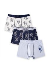 U.S. Polo Assn. %100 Pamuklu Erkek Bebek Mavi Beyaz 10 Parça Hastane Çıkışı - 1