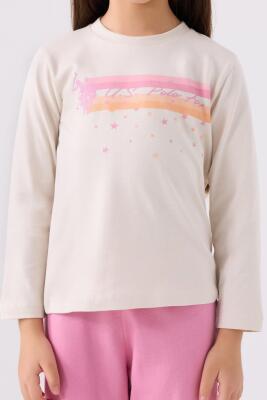 U.S. Polo Assn. %100 Pamuklu Süprem Kumaş Kız Çocuk Pijama Takım - 3