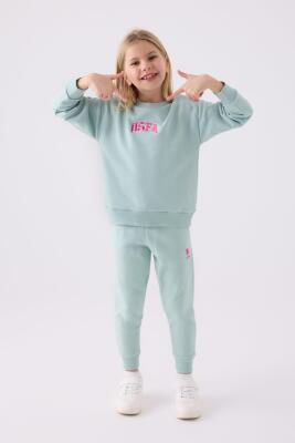 U.S. Polo Assn. 3 İplik Dokuma Kız Çocuk Pijama Takım - 5