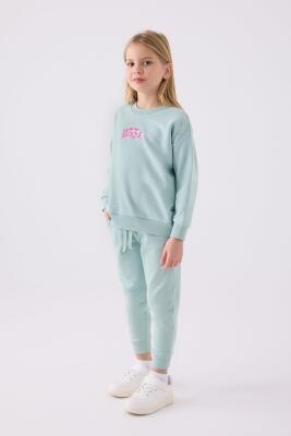 U.S. Polo Assn. 3 İplik Dokuma Kız Çocuk Pijama Takım - 8