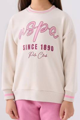 U.S. Polo Assn. 3 İplik Kumaş Kız Çocuk Eşofman Takım - 4