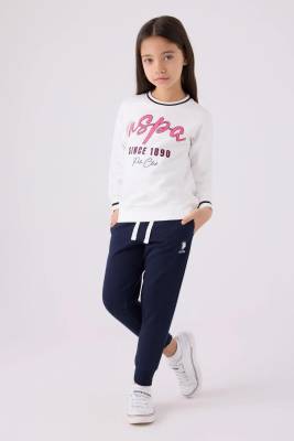 U.S. Polo Assn. 3 İplik Kumaş Kız Çocuk Eşofman Takım - 6