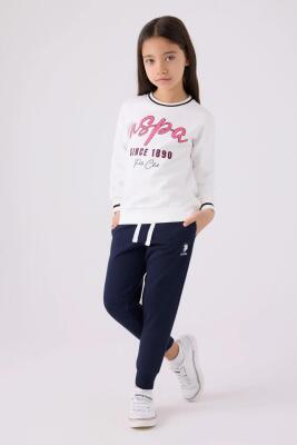 U.S. Polo Assn. 3 İplik Kumaş Kız Çocuk Eşofman Takım - 6