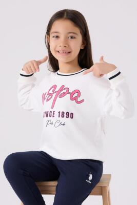 U.S. Polo Assn. 3 İplik Kumaş Kız Çocuk Eşofman Takım - 7