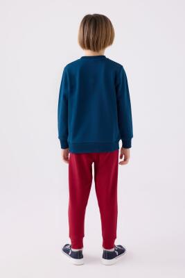 U.S. Polo Assn. 3 İplik Şardonlu Erkek Çocuk Pijama Takım - 6