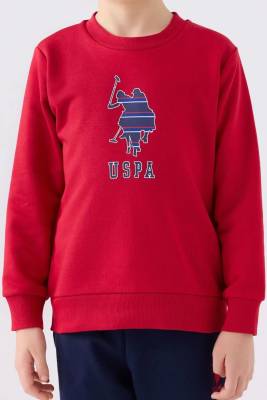 U.S. Polo Assn. 3 İplik Şardonlu Kışlık Erkek Çocuk Pijama Takım - 3