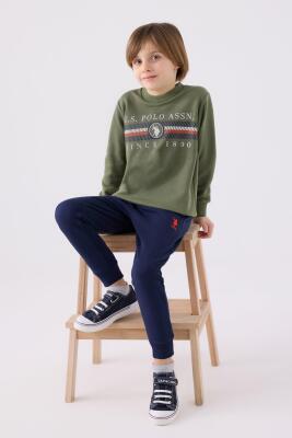 U.S. Polo Assn. 3 İplik Şardonlu Kışlık Erkek Çocuk Takım - 7