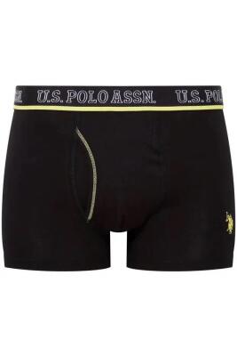 U.S. Polo Assn. 3'lü Erkek Boxer, Antrasit Saks Siyah Erkek Boxer  %95 Pamuk/Cotton %5 Elastan/Elasthane - 3