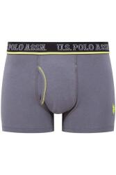 U.S. Polo Assn. 3'lü Erkek Boxer, Antrasit Saks Siyah Erkek Boxer  %95 Pamuk/Cotton %5 Elastan/Elasthane - 4