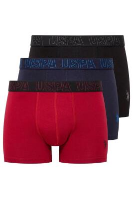 U.S. Polo Assn. 3'lü Erkek Modal Boxer, %47 modal %47 pamuk %6 likra - 1