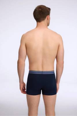 U.S. Polo Assn. 3'lü Modal Düz Renk Erkek Boxer, Likralı Erkek Boxer, %47 modal %47 pamuk, %6 elastan - 4