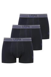 U.S. Polo Assn. 3'lü Modal Düz Renk Erkek Boxer, Likralı Erkek Boxer, %47 modal %47 pamuk, %6 elastan