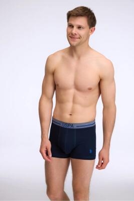 U.S. Polo Assn. 3'lü Modal Düz Renk Erkek Boxer, Likralı Erkek Boxer, %47 modal %47 pamuk, %6 elastan - 2