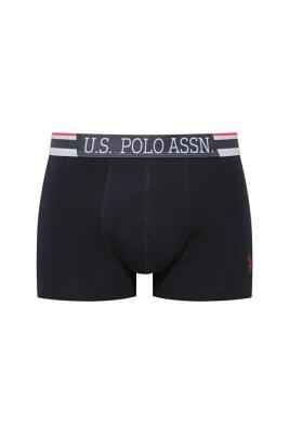 U.S. Polo Assn. 3'lü Modal Erkek Boxer, Gri Kırmızı Lacivert Erkek Boxer, %47 modal %47 pamuk, %6 elastan - 6