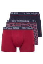 U.S. Polo Assn. 3'lü Pamuklu Likralı Erkek Boxer