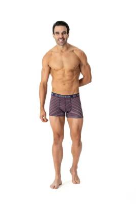 U.S. Polo Assn. 3'lü Pamuklu Likralı Erkek Boxer - 7
