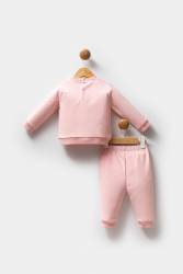 U.S. Polo Assn. Açık Pembe Kız Bebek 2 iplik alt üst takım - Thumbnail