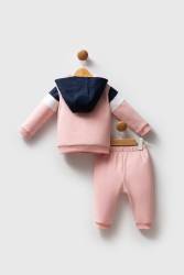 U.S. Polo Assn. Açık Pembe Kız Bebek 3'lü Takım, 2 iplik takım - Thumbnail