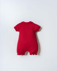 US Polo Assn. Bebek Pike Tulum %100 Pamuk – Kısa Kollu, Çıtçıtlı Yazlık Bebek Tulum - 4