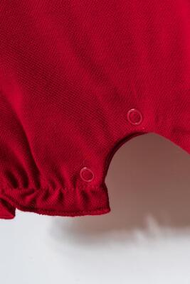 US Polo Assn. Bebek Pike Tulum %100 Pamuk – Kısa Kollu, Çıtçıtlı Yazlık Bebek Tulum - 5