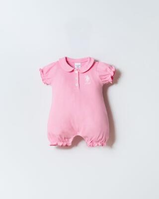 US Polo Assn. Bebek Pike Tulum %100 Pamuk – Kısa Kollu, Çıtçıtlı Yazlık Bebek Tulum - 7