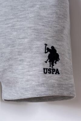 US Polo Assn. Bebek Yazlık Alt Üst Takım %100 Pamuk Tişört & Şort 2’li Set - 3