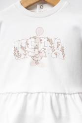 U.S. Polo Assn. Beyaz Kız Bebek Alt Üst Takım, %100 Pamuk - Thumbnail