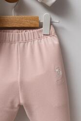 U.S. Polo Assn. Beyaz Pudra Kız Bebek 2 iplik alt üst takım - 3