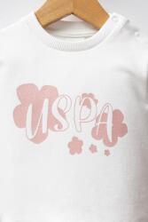 U.S. Polo Assn. Beyaz Pudra Kız Bebek 2 iplik alt üst takım - 2