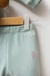 U.S. Polo Assn. Düz Renk Kız Bebek 3 iplik alt üst takım - Thumbnail