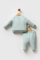 U.S. Polo Assn. Düz Renk Kız Bebek 3 iplik alt üst takım - Thumbnail