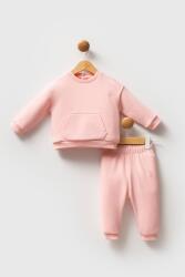 U.S. Polo Assn. Düz Renk Kız Bebek 3 iplik alt üst takım - 1