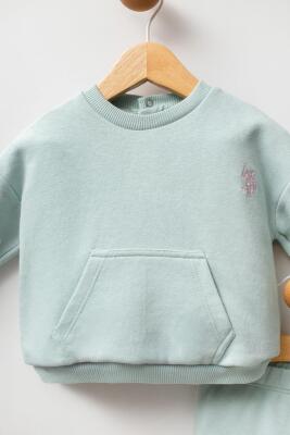 U.S. Polo Assn. Düz Renk Kız Bebek 3 iplik alt üst takım - 14