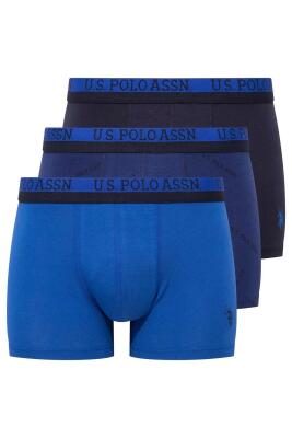 U.S. Polo Assn. Erkek 3'lü Modal Boxer, %47 modal %47 pamuk %6 likra - 5