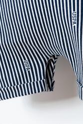 U.S. Polo Assn. Erkek Bebek %100 Pamuk Çizgili Golf Tulum | Yazlık Bebek Tulum  - 5