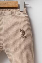 U.S. Polo Assn. Erkek Bebek %100 Pamuklu Waffle Kumaş Alt Üst Takım - 3