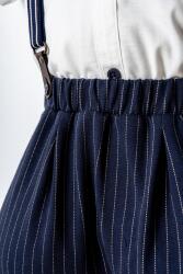 U.S. Polo Assn. Erkek Bebek 2’li Şık Takım – Poplin Gömlek & Askılı Dokuma Şort, Papyon Detaylı - 3