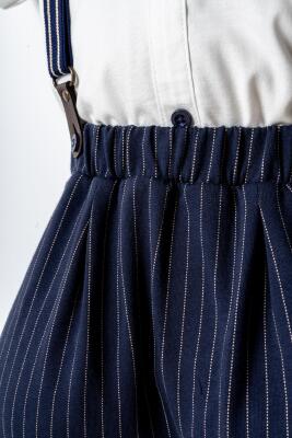 U.S. Polo Assn. Erkek Bebek 2’li Şık Takım – Poplin Gömlek & Askılı Dokuma Şort, Papyon Detaylı - 3