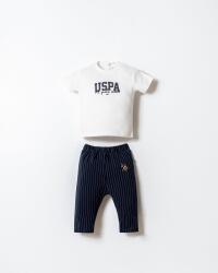 U.S. Polo Assn. Erkek Bebek 3’lü Takım Ceket T-Shirt Pantolon Günlük Bebek Takımı - 3