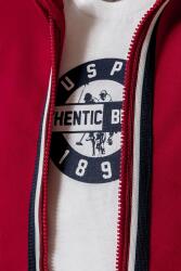 U.S. Polo Assn. Erkek Bebek 3’lü Takım Pamuklu İki İplik Takımı Yaş Spor Bebek Takım - 8