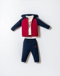 US Polo Assn. 3'lü Erkek Bebek Alt Üst Takım %100 Pamuk – Kısa Kollu Tişört & Şort (1)