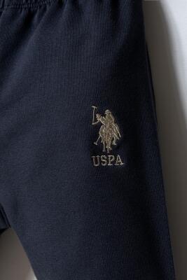 US Polo Assn. 3'lü Erkek Bebek Alt Üst Takım %100 Pamuk – Kısa Kollu Tişört & Şort - 14