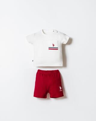 US Polo Assn. Erkek Bebek Alt Üst Takım %100 Pamuk – Kısa Kollu Tişört & Şort - 1
