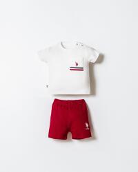 US Polo Assn. Erkek Bebek Alt Üst Takım %100 Pamuk – Kısa Kollu Tişört & Şort - 1