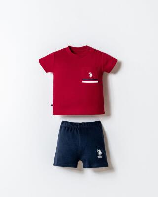 US Polo Assn. Erkek Bebek Alt Üst Takım %100 Pamuk – Kısa Kollu Tişört & Şort - 6
