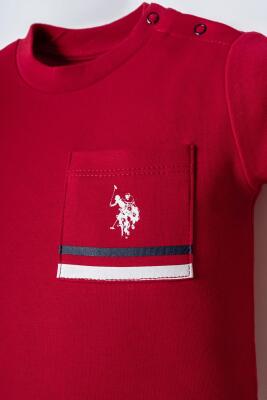 US Polo Assn. Erkek Bebek Alt Üst Takım %100 Pamuk – Kısa Kollu Tişört & Şort - 7