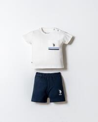US Polo Assn. Erkek Bebek Alt Üst Takım %100 Pamuk – Kısa Kollu Tişört & Şort - 11